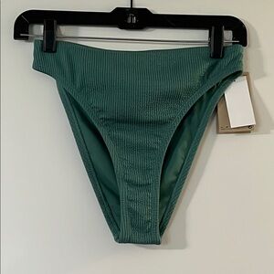 Nike Green Ribbed Bikini bottom